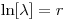 \ln[\lambda]=r