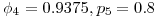\phi_4=0.9375, p_5=0.8 \phi_4=0.9375, p_5=0.8
