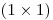 (1\times{1})