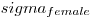 sigma_{female}